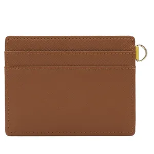 Importation de produits hors taxes GRS PU mince portefeuille porte-cartes en cuir LOGO personnalisé minimaliste dames RFID porte-cartes