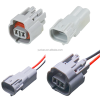 2-poliges wasserdichtes Auto-Anschluss kabel Kfz-Stecker Buchse Stecker Buchse Enthält Anschluss dichtung Kupfer Kontakt material