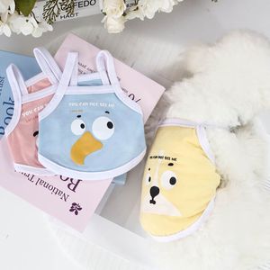 Gilet léger d'été pour chien et chat, imprimé de dessins animés rose, bleu, jaune, vert, pour Teddy Bichon Pomeranian, vêtements pour animaux de compagnie - Product Image 1