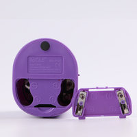Taille-crayon électrique automatique double trou pour l'école, fournitures scolaires, violet