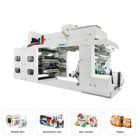 Machine d'impression flexographique haute vitesse CI 4 couleurs à tambour central pour gobelets en papier, emballages alimentaires et sacs kraft