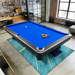 Table de <span class=keywords><strong>billard</strong></span> en bois massif de haute qualité, 7 à 9 pieds, avec poches en cuir véritable, tapis rapide, personnalisable pour le <span class=keywords><strong>billard</strong></span> américain, modèle professionnel - Product Image 6