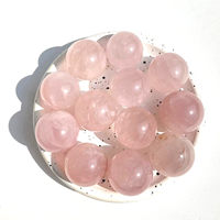 Prix de gros d'usine 500g pierre à main de guérison naturelle 3cm améthyste Rose Quartz fumé cristal Chakra sphère boule pour cadeau