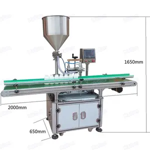 Cheap price one head automatic herbal ointment bottling filler filling machine with conveyor