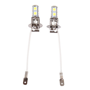مصابيح LED للسيارة H1/<span class=keywords><strong>H3</strong></span> 5050 9SMD عالية السطوع للضباب الأمامي 12 فولت 2 واط - Product Image 3