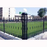 Cat Besi Panggang Logam Pendek Desain Balkon Pagar Pipa Aluminium Teras