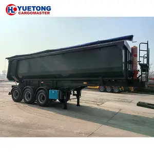 dump trailers for pickup trucks u-type rear dump semi trailer Full set of Hydraulic Lifting Cylinder Rear Dump Semi Trailer