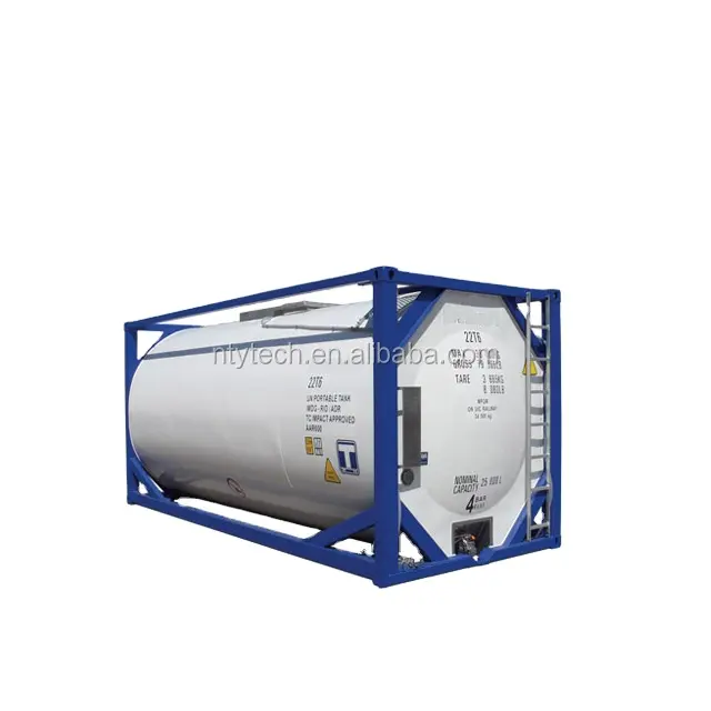 500L Nominal kapasite LNG kriyojenik silindir depolama LNG sıvılaştırılmış doğal gaz