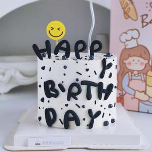 ของตกแต่งเค้กวันเกิดรูปน้ำผึ้งและน้ำตาล ตัวอักษรอะคริลิค Happy Birthday สำหรับตกแต่งงานปาร์ตี้ - Product Image 4