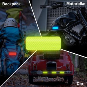 Autocollants réfléchissants personnalisés <span class=keywords><strong>bande</strong></span> réfléchissante haute visibilité bandes imperméables sécurité en vrac pour voiture <span class=keywords><strong>moto</strong></span> vélo remorque - Product Image 1