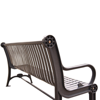 Shengri – Pieds de banc publics amovibles en fonte antique, durables et réutilisables, pour parcs, jardins et rues extérieurs
