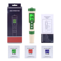 Testeur de qualité de l'eau numérique 5-en-1 PH146BL Testeur de température multifonction PH/TDS/Ec/ORP/avec support OEM