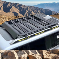 Panier de toit en aluminium 4x4 tout-terrain, porte-bagages robuste pour Toyota Hilux, accessoires auto universels 4x4