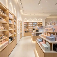 Étagère de magasin en métal moderne à haute capacité de charge, présentoir pour les boutiques culturelles et créatives