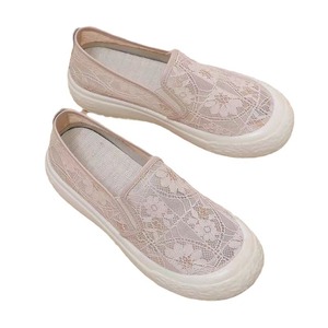 2026 New Fashion Women's Slip-On Floral Mesh Summer Breathable Hollow Trendy Versatile Low-Top Casual <b>Shoes</b> <b>Soft</b> Sole - Product Image 5