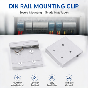 Precio de fábrica: Componentes electrónicos para caja <span class=keywords><strong>Dln</strong></span>, práctico soporte de aleación de aluminio para carril DIN de 45mm/62mm - Product Image 6