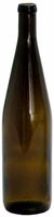 Dunkelgrüne leere Flasche 750ml Long Neck Großhandel farbige Milchglas Weinflasche mit Kork
