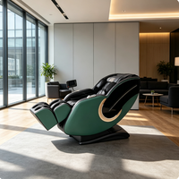 Fauteuil de massage AI portable et pliable à gravité zéro avec airbag intégral, compresse chaude et design capsule spatiale pour un luxe à domicile