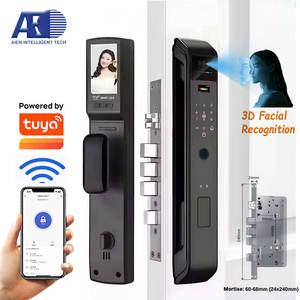 AIEN-Cerradura de puerta inteligente con reconocimiento facial 3D, NFC, biométrico, RFID, huella dactilar, bloqueo digital, aleación de zinc, para aplicación de cámara de aluminio - Product Image 1