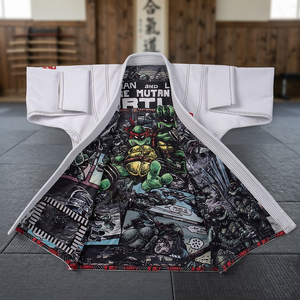 Kimono BJJ Teenage Mutant Ninja Turtles pour adultes unisexe, imprimé par transfert thermique, 100% coton, 340g, durable, fusion sans couture, arts martiaux - Product Image 6