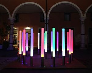 DMX <span class=keywords><strong>Led</strong></span> RGB Ống thay đổi màu sắc <span class=keywords><strong>LED</strong></span> ống sữa trắng Bìa 360 độ kỹ thuật số ống cột đèn - Product Image 3