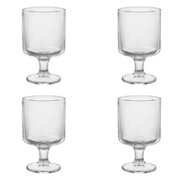 Verres à gobelet vintage romantiques de 4, charmantes tasses en verre décoratives florales en relief vintage ensemble verres à vin de 8 oz