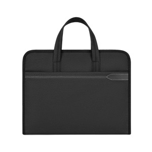 Oukqi Briefcase Oxford Cloth Waterproof Black Soft Bag for Business Office Meetings Unisex Portable - Product Image 5