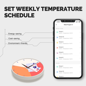 <span class=keywords><strong>Thermostat</strong></span> intelligent WiFi LangYeao Tuya 88x88mm, programmable hebdomadaire, compatible avec Alexa et Google Home pour chauffage au sol - Product Image 6