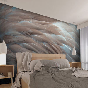 Nordique 8d plume ailes Tv fond salon canapé chambre mur tissu chevet Film et télévision papier peint Mural - Product Image 5