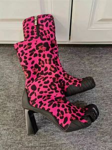 Stivaletti a Cinque Dita da Donna con <span class=keywords><strong>Tacco</strong></span> Alto e Sottile, Chiusura Elastica, Sexy e alla Moda, Tomaia in Camoscio, Punta Affusolata - Product Image 5
