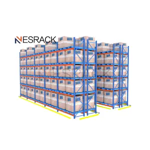 Customized narrow aisle shelves combined with forklifts to achieve efficient warehouse operations