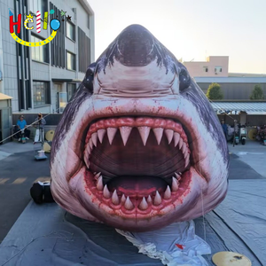 Entrada Inflable con Forma de Boca de Tiburón para Acuarios, Parques Acuáticos, Estrenos de Películas, Fiestas Temáticas, Eventos Promocionales - Product Image 1