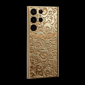 Amsung s23 ultra EEP carving-carcasa dorada con logotipo personalizado, marco dorado <span class=keywords><strong>de</strong></span> lujo <span class=keywords><strong>de</strong></span> nuevo diseño - Product Image 2