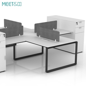 Modern Wholesale Modular Cubicle Office Furniture Modern Desk Partition for Gaming <b>Workstation</b> and Laptop - Product Image 6