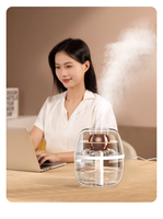 Diffuseur d'air mini USB de grande capacité 3L, humidificateur à brume d'eau avec lumière colorée, humidificateur à forte diffusion de brume