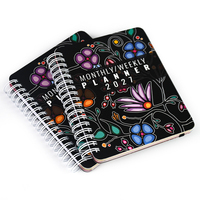 Service d'impression de planificateurs personnalisés : Carnet d'agenda hebdomadaire et mensuel à spirale, fabrication de journaux à double reliure métallique