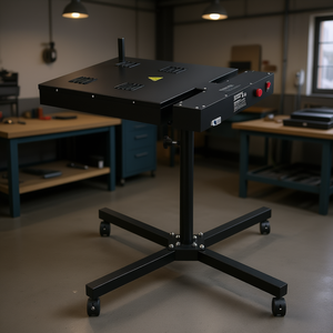 Máquina de serigrafía de 18x25 pulgadas con rotación de 360 grados, base en forma de X de acero, control manual para impresión en tela - Product Image 2