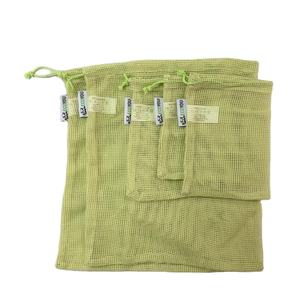 ถุงตาข่ายใส่ของเป็นมิตรต่อสิ่งแวดล้อมทำจากผ้าฝ้ายออร์แกนิกหลากสี - Product Image 1