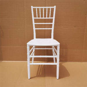 Venta al por mayor de alta calidad apilable PP plástico blanco banquete Tifanny Chiavari boda silla sillas de comedor para eventos - Product Image 5