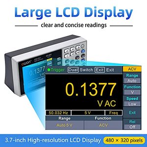 OWON เครื่องวัดแรงดันไฟฟ้าแบบตั้งโต๊ะ XDM1041 หน้าจอ TFT LCD ขนาด 3.5 นิ้ว แสดงผลแบบ 4 หลักครึ่ง ระบบ Auto Range ความแม่นยำ 0.1  วัดแรงดันไฟฟ้ากระแสตรง/กระแสสลับ 1000V  พร้อมพอร์ต USB - Product Image 3