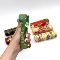Nouveau jouet à presser en mousse PU souple en forme de bâton de beurre cylindrique à rebond lent pour le commerce transfrontalier, emballé individuellement dans une boîte cadeau de Noël