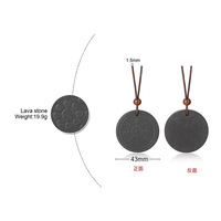 À la mode femmes hommes quantique noir pendentif colliers scalaire énergie Neg Ions Protection collier de pierre volcanique