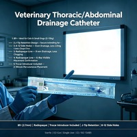 Fournitures vétérinaires en gros : Cathéter de drainage thoracique 8Fr pour chats