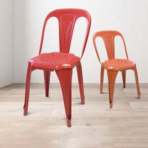 Tabouret de bar industriel en métal en gros tabourets de bar le court extérieur 4 pieds chaises de bar de café - Product Image 1