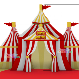 Nouvelle conception de scène gonflable en vinyle de haute qualité pour les célébrations de carnaval résidentiel, les spectacles de cirque, capacité de 500 kg, <span class=keywords><strong>FUNCITY</strong></span> - Product Image 6