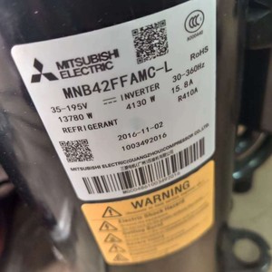 คอมเพรสเซอร์แบบสโครล มิตซูบิชิ รุ่น MNB42FFDMC L ใช้สารทำความเย็น R410A แรงดันไฟฟ้า 24V สำหรับเครื่องปรับอากาศและเครื่องทำความเย็น - Product Image 3
