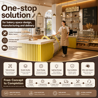 Vitrina para Pastelería, Exhibidor de Panadería, Estante para Exhibición de Pan, Vitrina para Pasteles, Mostrador de Café, Mostrador de Caja, Muebles Personalizados