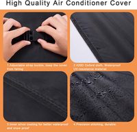 Hvac climatiseur extérieur unité Protection couverture eau et anti-poussière système de climatisation couverture extérieure décorative AC couverture