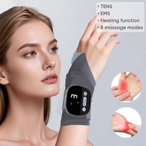 جهاز تدليك كهربائي لليد والمعصم مع وظائف EMS/TENS، تحكم بالتوقيت، قابل لإعادة الشحن عبر USB - Product Image 2