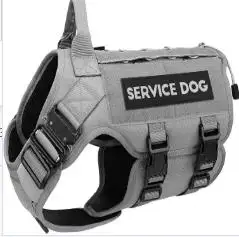 Tactical Dog Harness - No Pull Dog Harness Heavy Duty Dog Vest For Service Adjustable Pet Vest With Handle